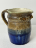 De Kat, Bergen op Zoom, owl jug with blue and brown glaze - Chris (C.J.) van der Hoef