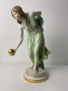 A Meissen porcelain by "Walter Schott" Titled "The female ball player" - Walter Schott