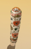 A knife with Chinese porcelain famille verte handle