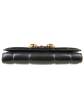 Roberto Cavalli Panther-embellished Black Leather Shoulder Bag - Roberto Cavalli