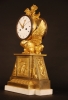 M77 Directoire - 1793-95 - gilt bronze mantle clock, in original condition, eight day duration