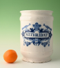 A Delftware apothecary jar