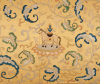 An Imperial Yellow-ground Embroidered Silk Panel