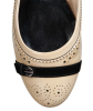Tod's Nude Patent Leather Flats with Black buckle Adornments at Vamps - Tod's