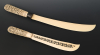 Two Burmese ivory swords