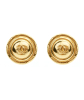 Chanel Extra Large CC Shield Clipon Earrings - Chanel