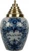 A Blue and White Tobaccojar in Dutch Delftware « SPAANSE »