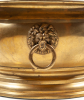 A Large Baroque Brass Wine Cistern with Handles