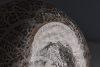 Chris Lebeau, fles vaas met antimoon craquelé en decoratief samengesmolten middenstuk. - Chris (J.J.C.) Lebeau
