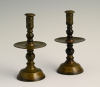A rare pair of small Heemskerk candlesticks