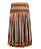 Hermès Multicolor Silk Twill 'Plissé Soleil' Skirt - Hermès
