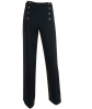 Chanel Black Wool Sailor Inspired Pants - Chanel