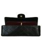 Chanel Black Lambskin Double Flap Bag with Gold Hardware - Chanel