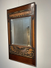Theo Molkenboer (1871-1920), mirror with carved wooden frame, decorated with abstracted peacock motifs - Theo Molkenboer