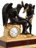 An imposing French Empire sculptural mantel clock, Claude Galle, circa 1810.