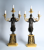 A pair of large Directoire candelabras