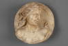 Italian marble Renaissance shield portrait