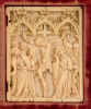 An ivory relief, devotional panel of the Crucifixion
