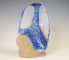 Vladimir Zbynovský (Slowakia 1964), polished, organically shaped glass sculpture resting on a piece of granite. - vladimir Zbyňovský