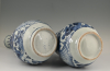 A pair of Japanese double gourd vases