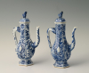 A pair of Chinese porcelain pouring jugs