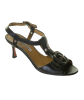 Manolo Blahnik Black Leather Buckle T Strap Sandal - Manolo Blahnik