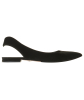 Christian Dior Black Suède Suede Cutout Accent Slingback Flats - Christian Dior
