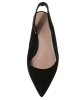 Christian Dior Black Suède Suede Cutout Accent Slingback Flats - Christian Dior