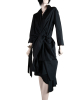 Dries van Noten Longsleeve Black Wrap Dress - Dries van Noten