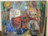 Jan Battermann, groot olieverfschilderij op doek - Jan Battermann