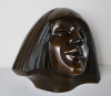 Cris Agterberg (1883-1948) Head of Darja Collin (1902-1967) signed and with foundry mark 'Cris Agterberg/Metaalgietery - Cris Agterberg