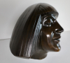 Cris Agterberg (1883-1948) Head of Darja Collin (1902-1967) signed and with foundry mark 'Cris Agterberg/Metaalgietery - Cris Agterberg