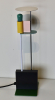 Gerard Taylor, Piccadilly lamp designed for Memphis in 1982. This lamp is an early (first) edition, executed in 1982, with number '18' puched by hand, in the aluminum brand plate, (see photo). - Gerard Taylor
