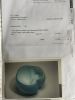 Barbara Nanning (The Hague 1957), light blue bowl with opaque interior - Barbara Nanning