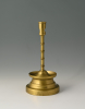 A Dutch bronze candlestick