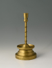 A Dutch bronze candlestick