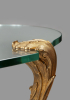 A gilt bronze and glass coffee table – Signed P.E. Guerin New York