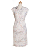 Chanel 98C Karl Lagerfeld Handwriting Ivory Camellia Dress - Chanel