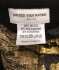 Dries van Noten Zwart Wollen Rok met Gouden Versiering - Dries van Noten