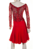 Addy van den Krommenacker Red Lace and Paillettes Top - Addy van den Krommenacker