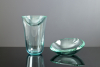 Bert Frijns, (1953 Worms, Duitsland), heldere stapelkommen in glas, 2-delig 1994 - Bert Frijns