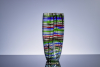 Lino Tagliapietra, clear glass vase with multi-coloured filigrano decoration - Lino Tagliapietra