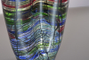 Lino Tagliapietra, clear glass vase with multi-coloured filigrano decoration - Lino Tagliapietra