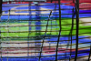 Lino Tagliapietra, clear glass vase with multi-coloured filigrano decoration - Lino Tagliapietra