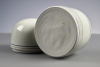 Leen Quist, ceramic lidded jar, with cylindrical line decoration, ca. 1993 - Leen Quist