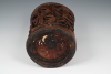 A Chinese bamboo brush pot