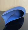 Wouter Dam (Utrecht 1957), sculpturaal keramiek object, blauw, 1993 - Wouter Dam