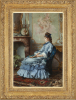 Lady in Blue - Frederik Hendrik Kaemmerer