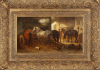Horse stable covered in sunshine - Wouterus Verschuur