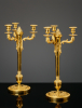 Pair of French Empire Retour d’Égypte candelabra